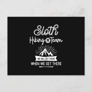 Cartão Postal Equipe De Caminho Lenta Chegaremos Lá Quando Chega