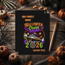 Equipe de Cruzeiro de Halloween 2026 Camisas de Cr