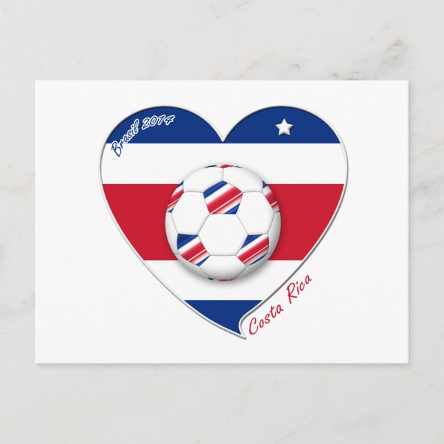Cartão Postal Equipe de futebol "COSTA RICA" FÚTBOL TICO naciona (Frente)