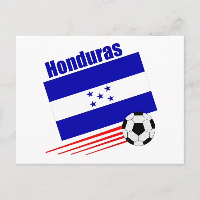 Cartão Postal Equipe de futebol hondurenho (Frente)