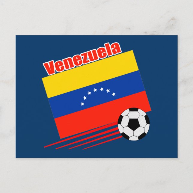 Cartão Postal Equipe de futebol venezuelana (Frente)