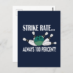 Cartão Postal Equipe de Greve de Bola de boliche