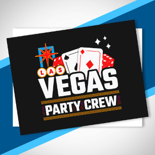 Cartão Postal Equipe de Las Vegas - Esquadrão de Festa - Viagem 