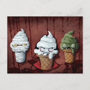Cartão Postal Equipe de Monstros do Halloween!