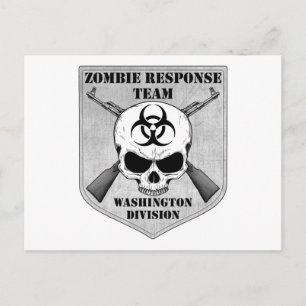 Cartão Postal Equipe de Resposta Zombie: Divisão Washington