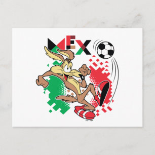 Cartão Postal Equipe do WILE E. COYOTE™ Gráfico de Futebol do Mé
