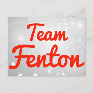 Cartão Postal Equipe Fenton