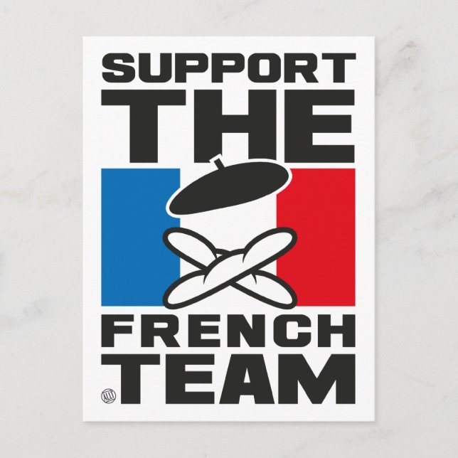 CARTÃO POSTAL EQUIPE FRANCESA (Frente)