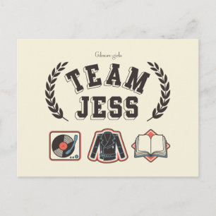 Cartão Postal Equipe Jess Gilmore Girls Design