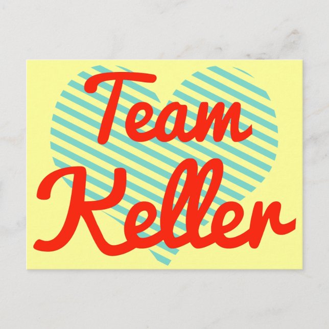 Cartão Postal Equipe Keller (Frente)