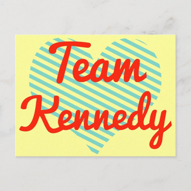 Cartão Postal Equipe Kennedy (Frente)