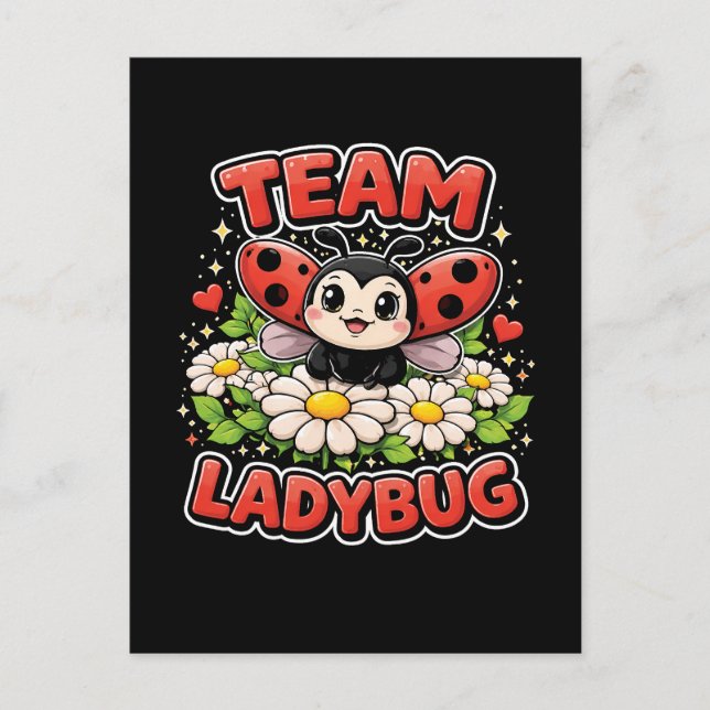 Cartão Postal Equipe Ladybug (Frente)