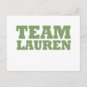 Cartão Postal Equipe Lauren