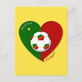 Cartão Postal Equipe SOCCER Portuguesa. Símbolo de "PORTUGAL" 20
