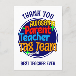 Cartão Postal Equipe TAG de Professores e Pais