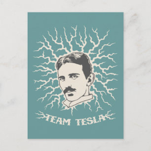 Cartão Postal Equipe Tesla