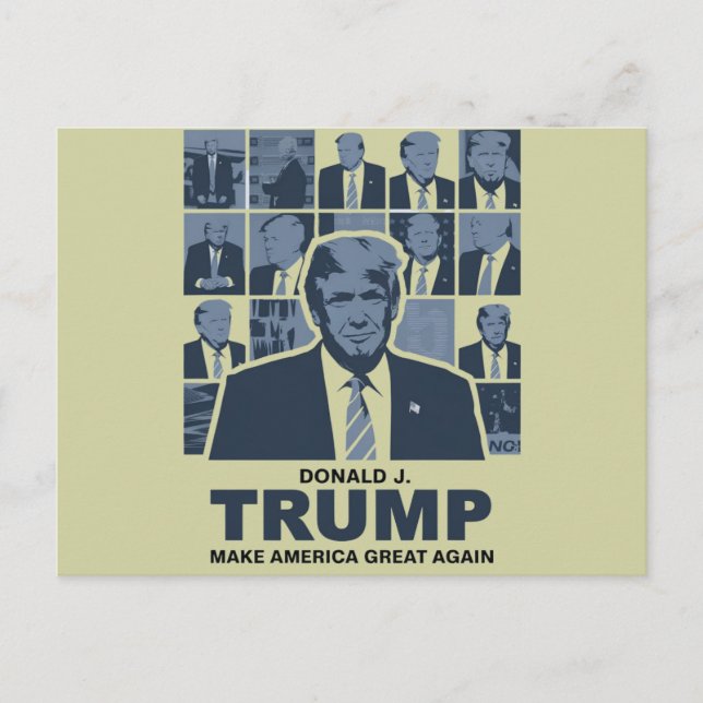 CARTÃO POSTAL ERA DE TRUMP DONALD (Frente)
