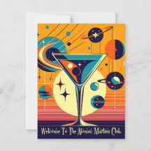 Era Espacial Bem-vindo ao Clube do Martini Atômico