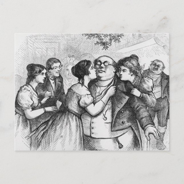 Cartão Postal Era uma coisa agradável para ver o Sr. Pickwick (Frente)