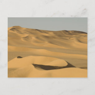 Cartão Postal Ergue Awbari, deserto do Saara, Fezzan, Líbia.