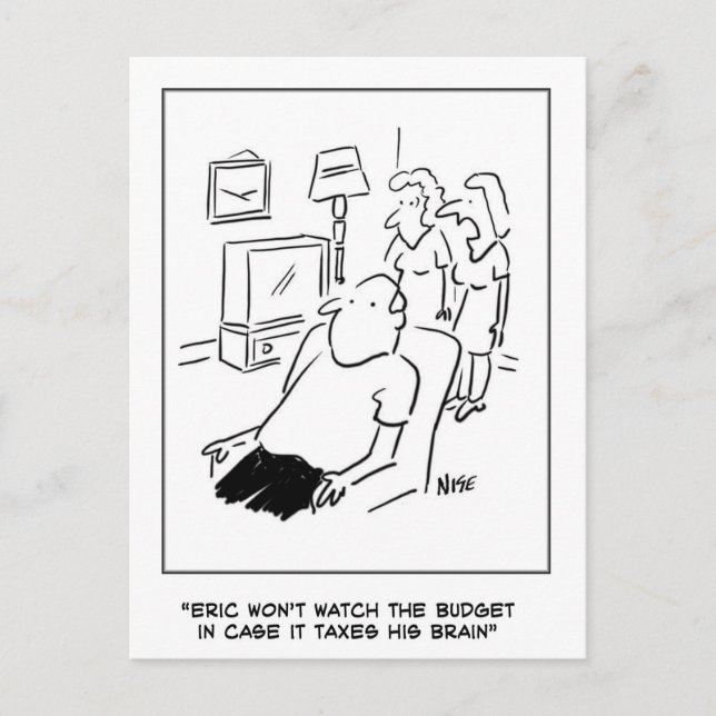 Cartão Postal Eric não verá o orçamento na TV (Frente)