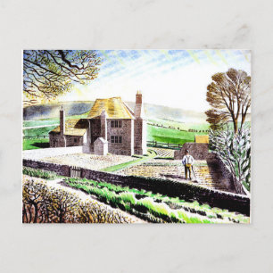 Cartão Postal Eric Ravilious, Algodão de Shepherd