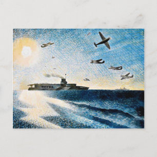Cartão Postal Eric Ravilious - HMS Glorious no Ártico