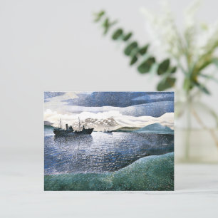 Cartão Postal Eric Ravilious - Noruega, arte mágica de realismo