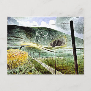 Cartão Postal Eric Ravilious - The Wilmington Giant, belas artes