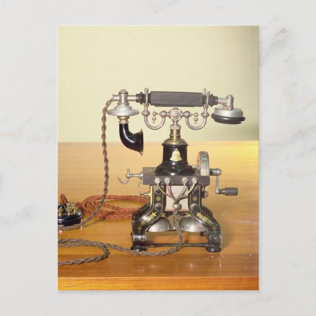 Cartão Postal Ericsson Telephone, 1890 (Frente)