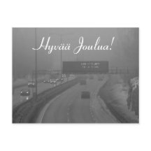 Erilainen joulukortti