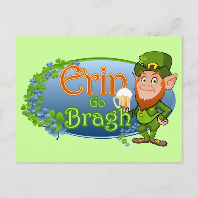 Cartão Postal Erin Go Bragh (Ver 2) (Frente)