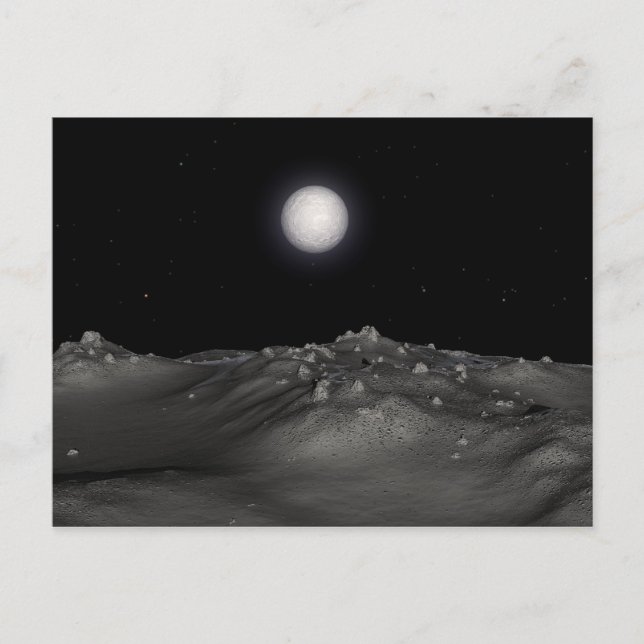 Cartão Postal Eris, tal como observado na Disnomia (Frente)