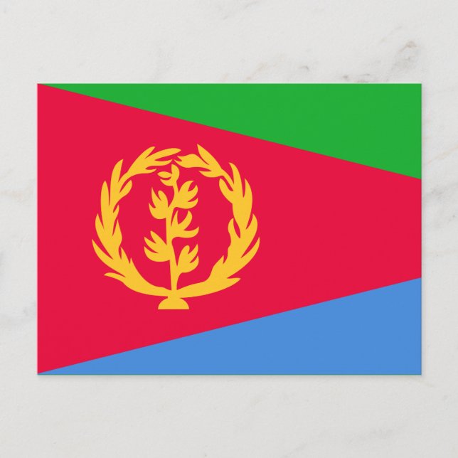 Cartão Postal Eritrean flag (Frente)