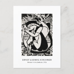 Cartão Postal Ernst L. Kirchner - Arte Moderna Negra e Branca