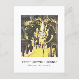 Cartão Postal Ernst L. Kirchner - Belle Alliance Platz em Berlim