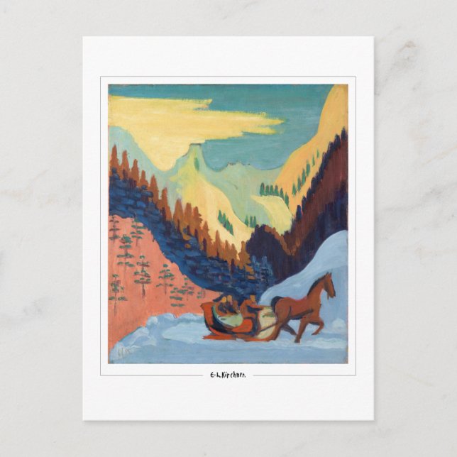 Cartão Postal Ernst Ludwig Kirchner #444 - Cartão-postal de arte (Frente)