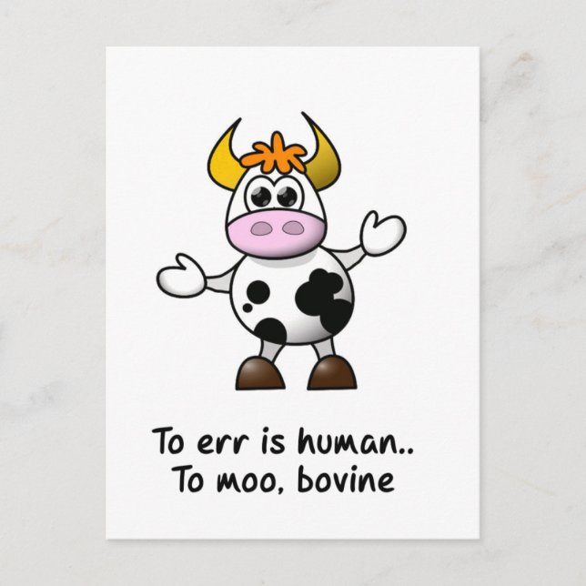 Cartão Postal Err É Humano (Frente)