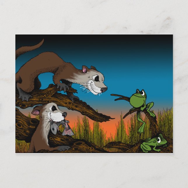 Cartão Postal Erro de sapo (Frente)