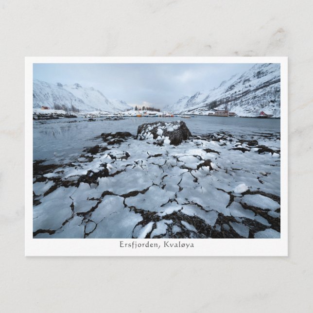 Cartão Postal Ersfjorden Norway (Frente)