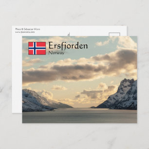 Cartão Postal Ersfjorden Norway