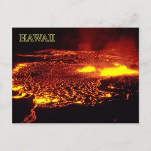 Cartão Postal Erupção de Kilauea, Parque Nacional dos Vulcões do
