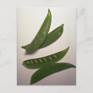 Cartão Postal Ervilhas de neve deliciosas