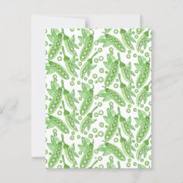 Cartão Postal Ervilhas vegetais