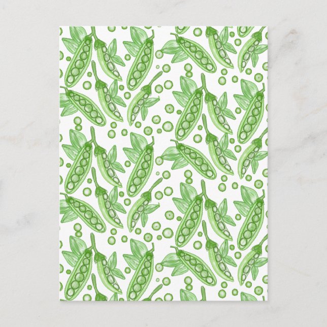 Cartão Postal Ervilhas vegetais (Frente)