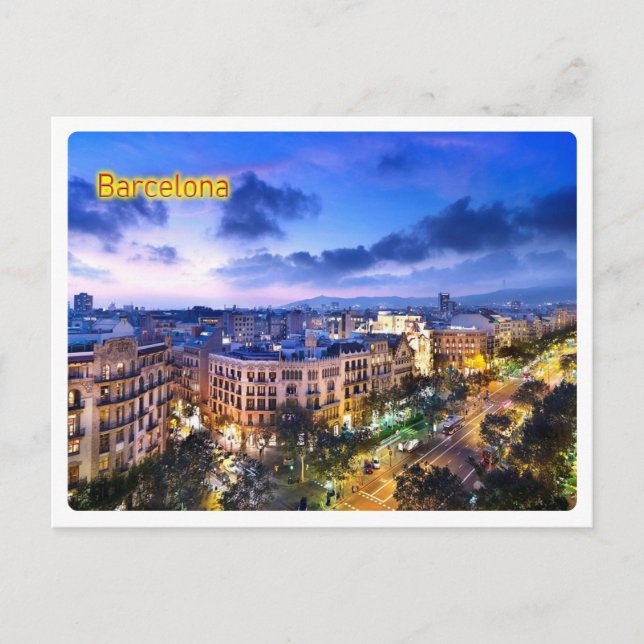 Cartão Postal ES Europa - Espanha - Barcelona - (Frente)