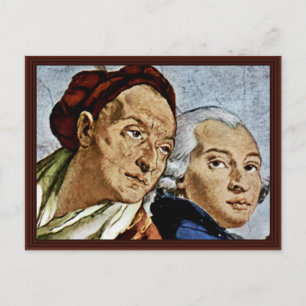 Cartão Postal Escada De Frescoes Do Castelo De Wurzburg Residenz