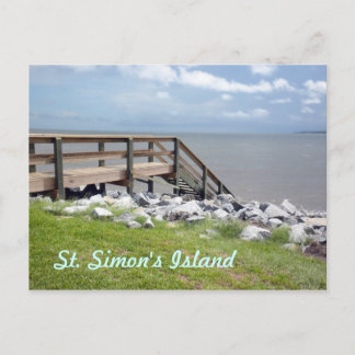 Cartão Postal Escada de Madeira para Baixo no Cartão-Postal de Á