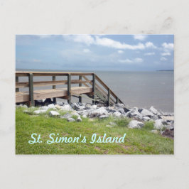 Cartão Postal Escada de Madeira para Baixo no Cartão-Postal de Á