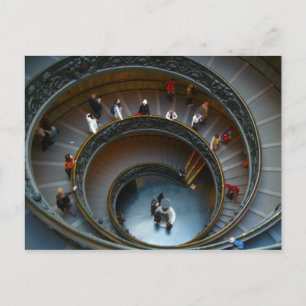 Cartão Postal Escada espiral do vaticano